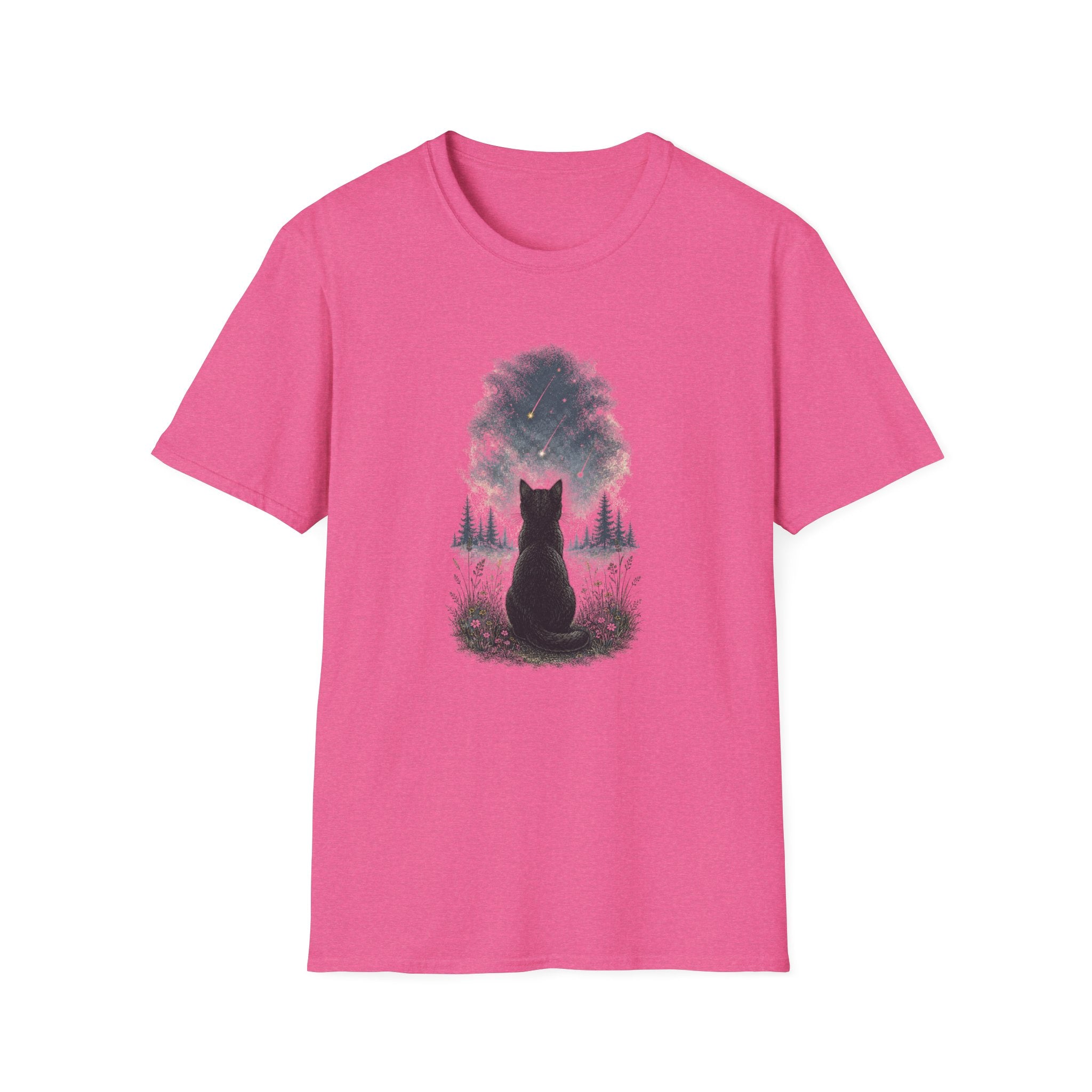 Cat watching Stars T-Shirt