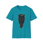 Black cat walking T-Shirt
