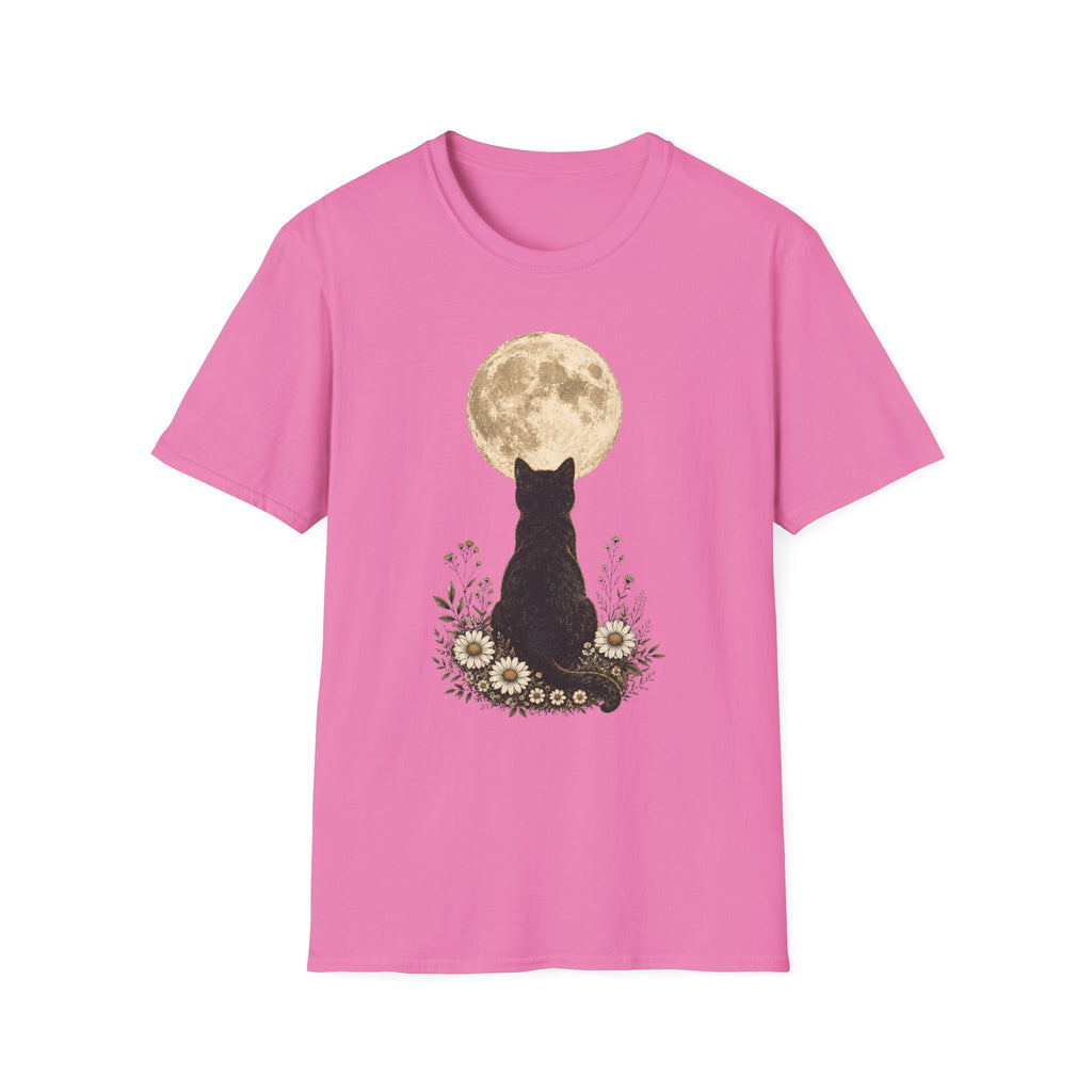 Black cat Moon T-Shirt