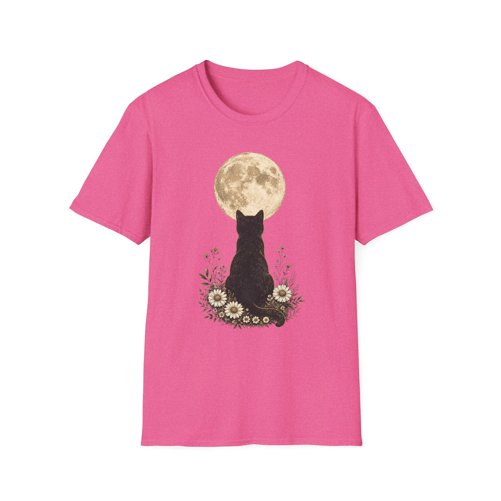 Black cat Moon T-Shirt