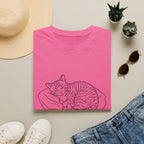 Line Art Cat Sleeping 2 T-Shirt
