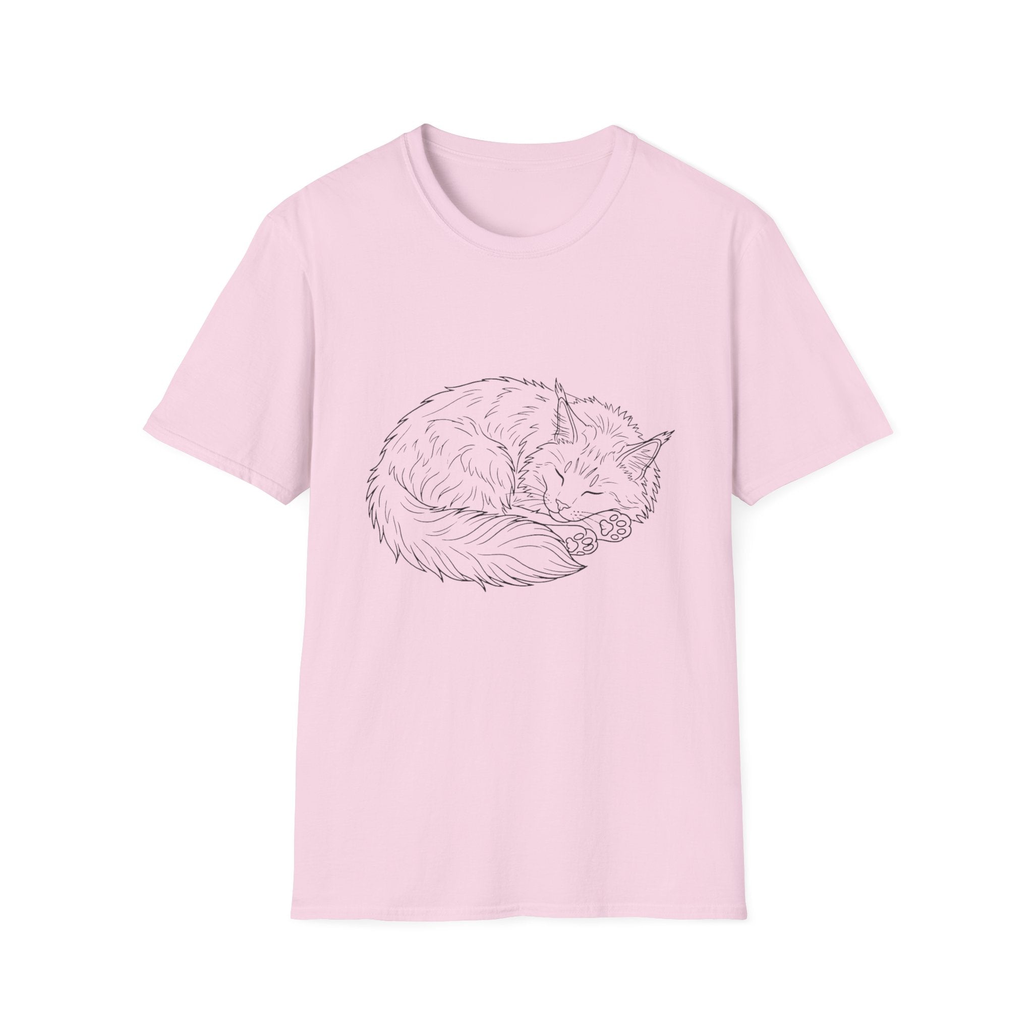 Line Art Sleeping T-Shirt