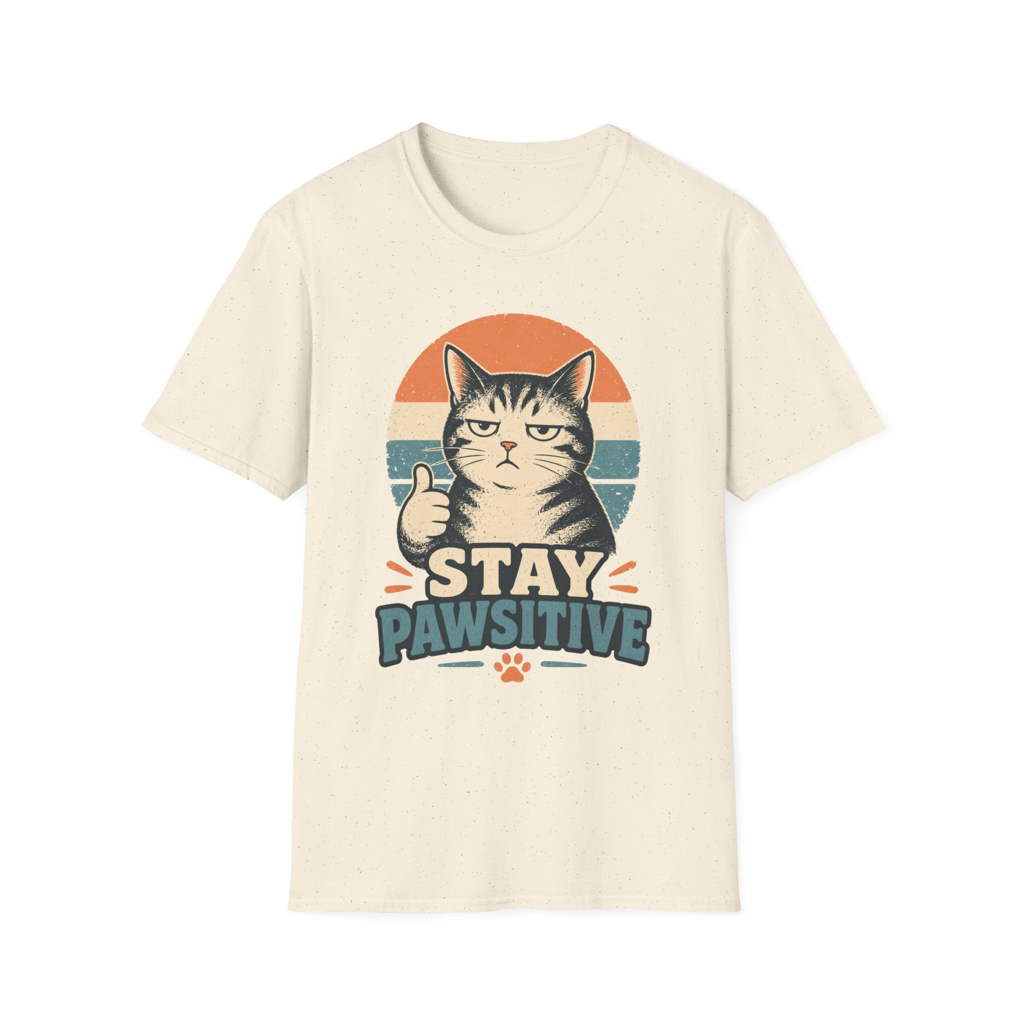 Stay Pawsitive-T-Shirt