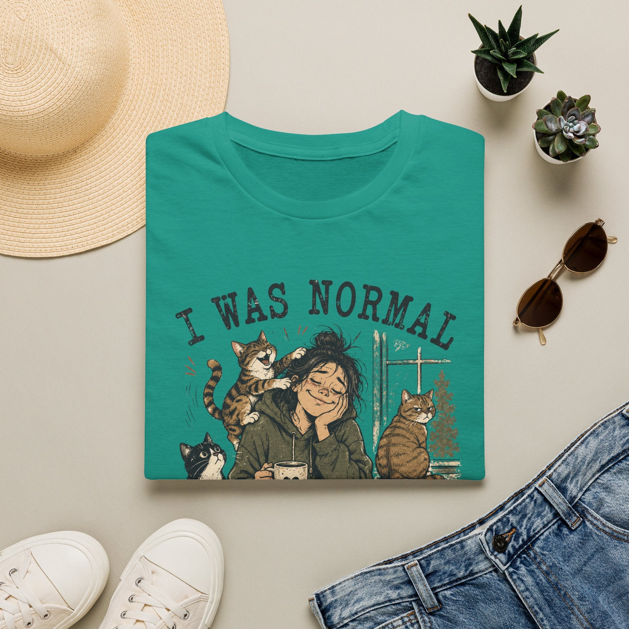 I Was Normal Before Cats T-Shirt