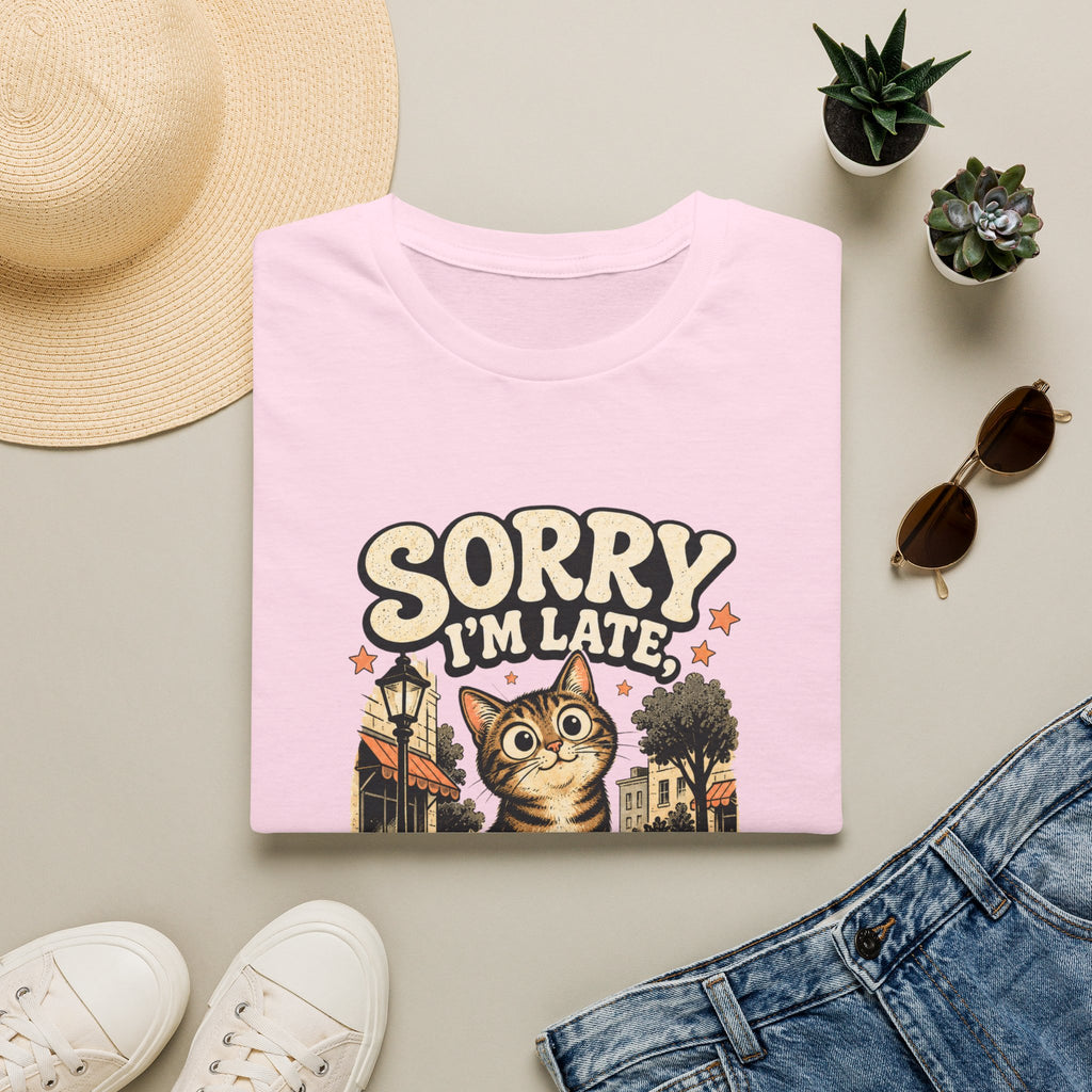 Sorry I'm Late I Saw A Cat-T-Shirt