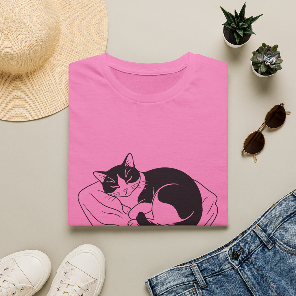 Line Art Tuxedo Sleeping T-Shirt