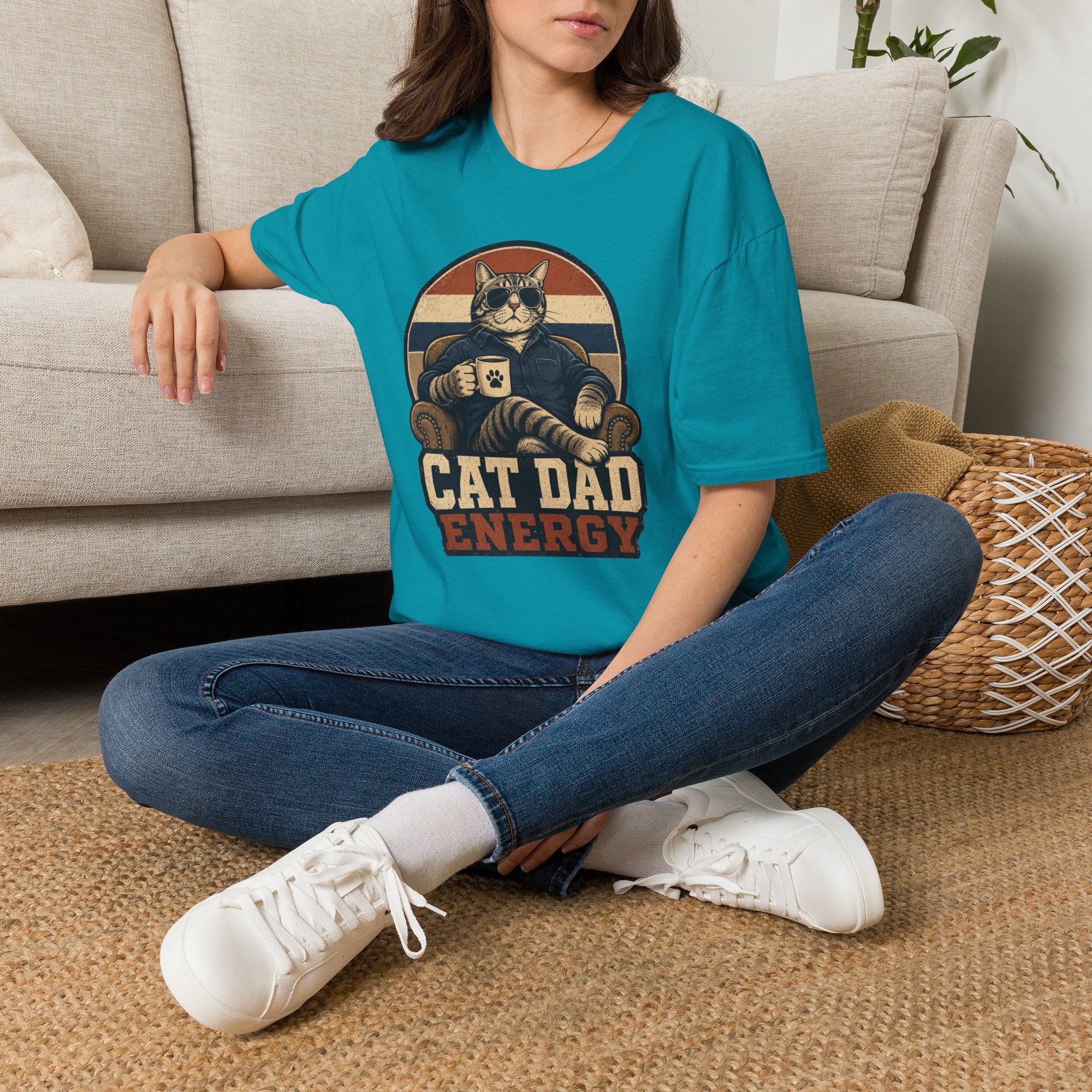 Cat Dad Energy T-Shirt