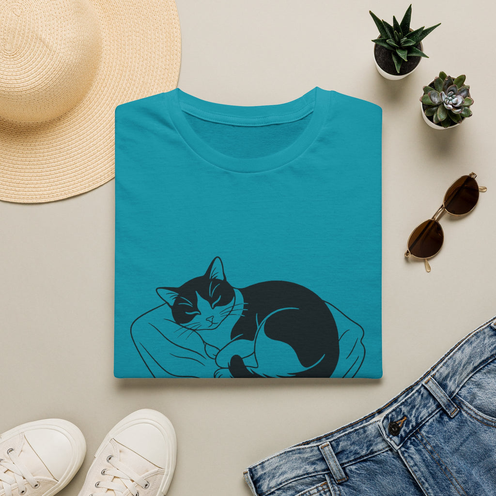 Line Art Tuxedo Sleeping T-Shirt