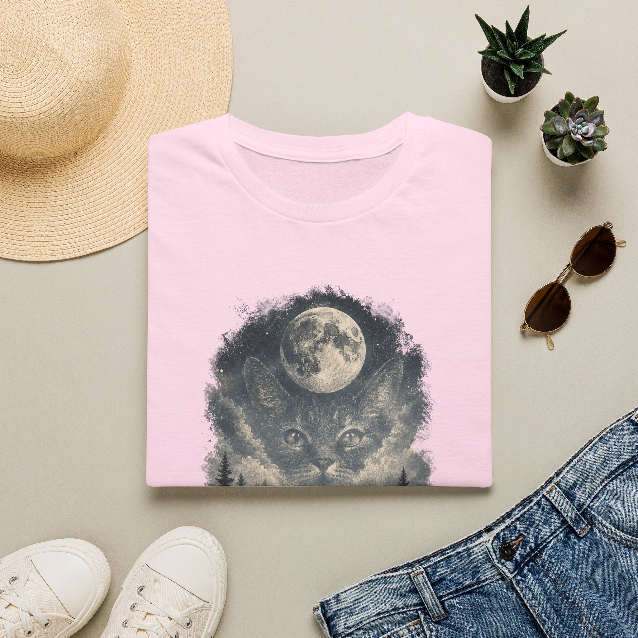 Cat On Mound Looking  T-Shirt