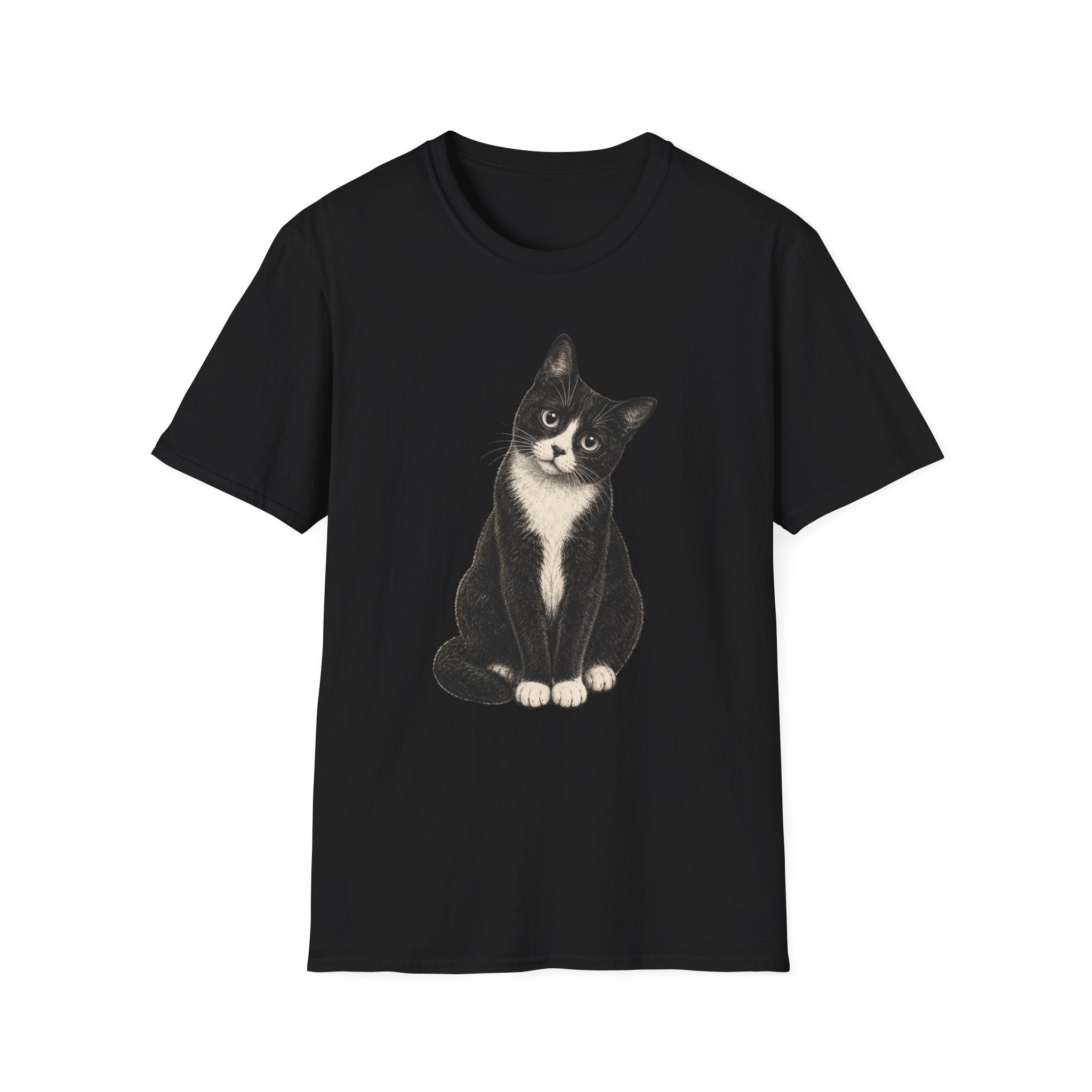 Black Tuxedo cat T-Shirt