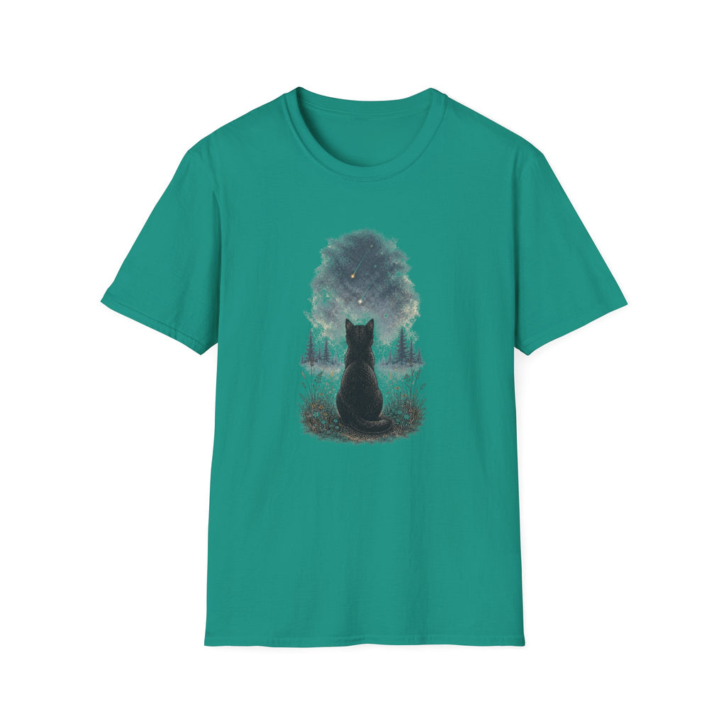 Cat watching Stars T-Shirt