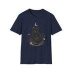 Black cat Moon Turned T-Shirt