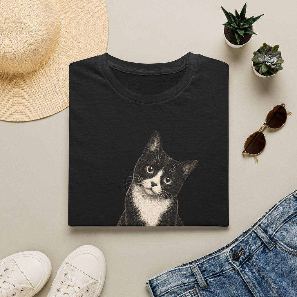 Black Tuxedo cat T-Shirt