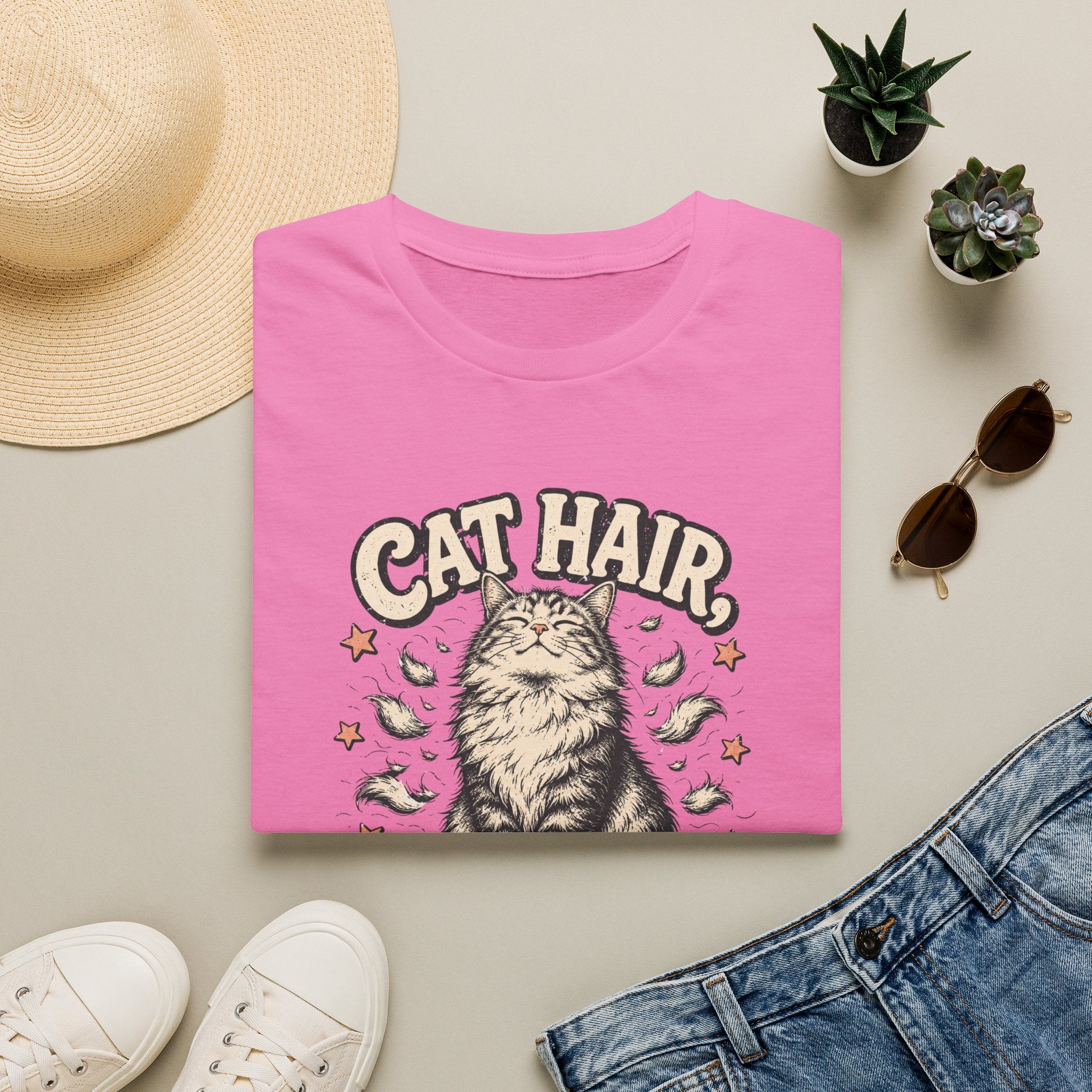 Cat Hair Don't Care T-Shirt