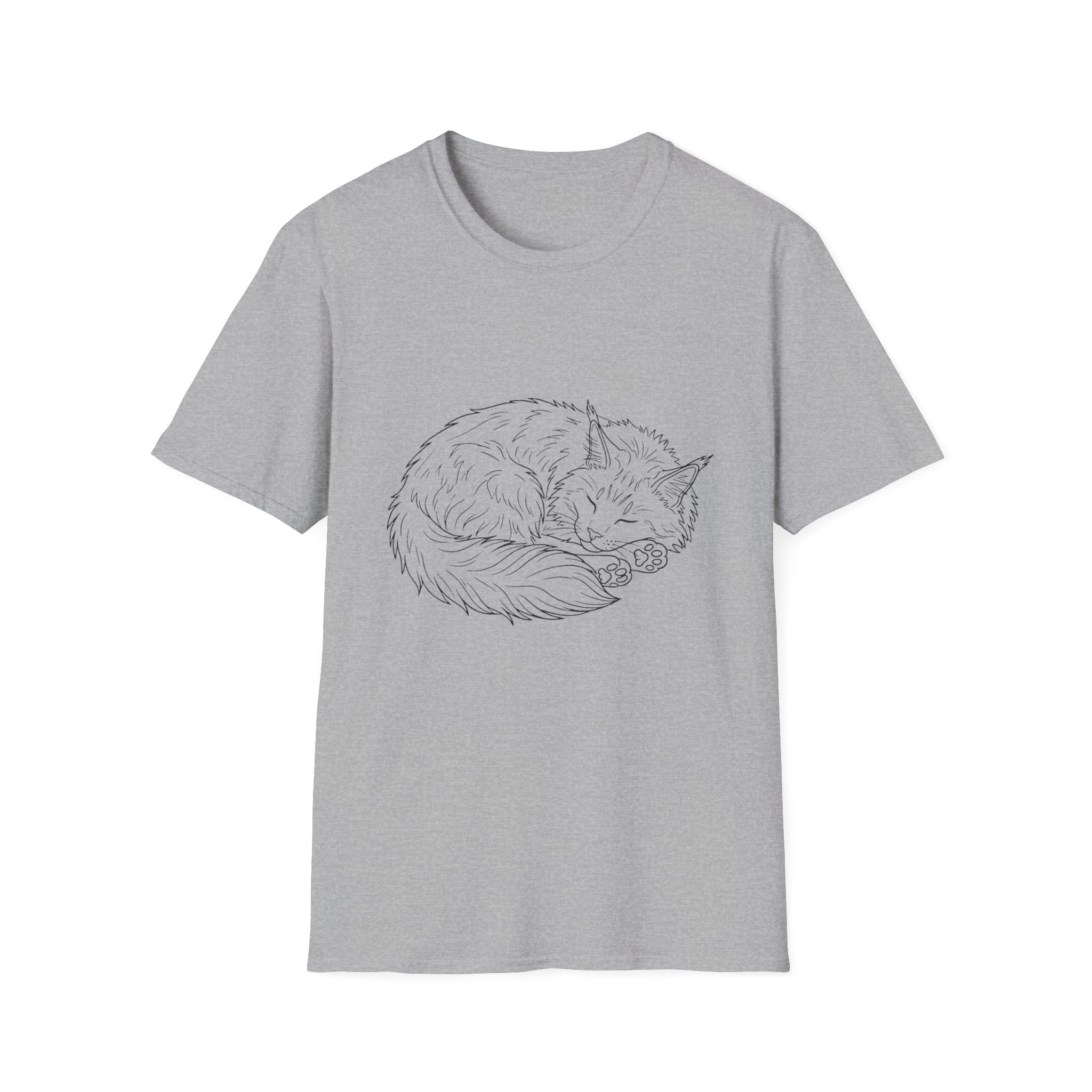 Line Art Sleeping T-Shirt