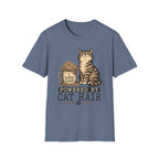 Powered By cat Hair-T-Shirt