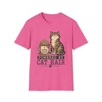 Powered By cat Hair-T-Shirt