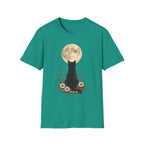 Black cat Moon T-Shirt