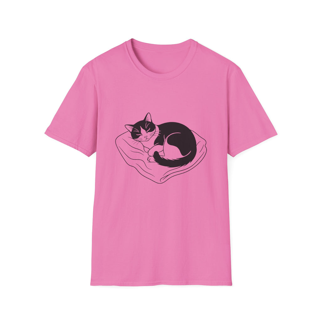 Line Art Tuxedo Sleeping T-Shirt