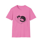 Line Art Tuxedo Sleeping T-Shirt