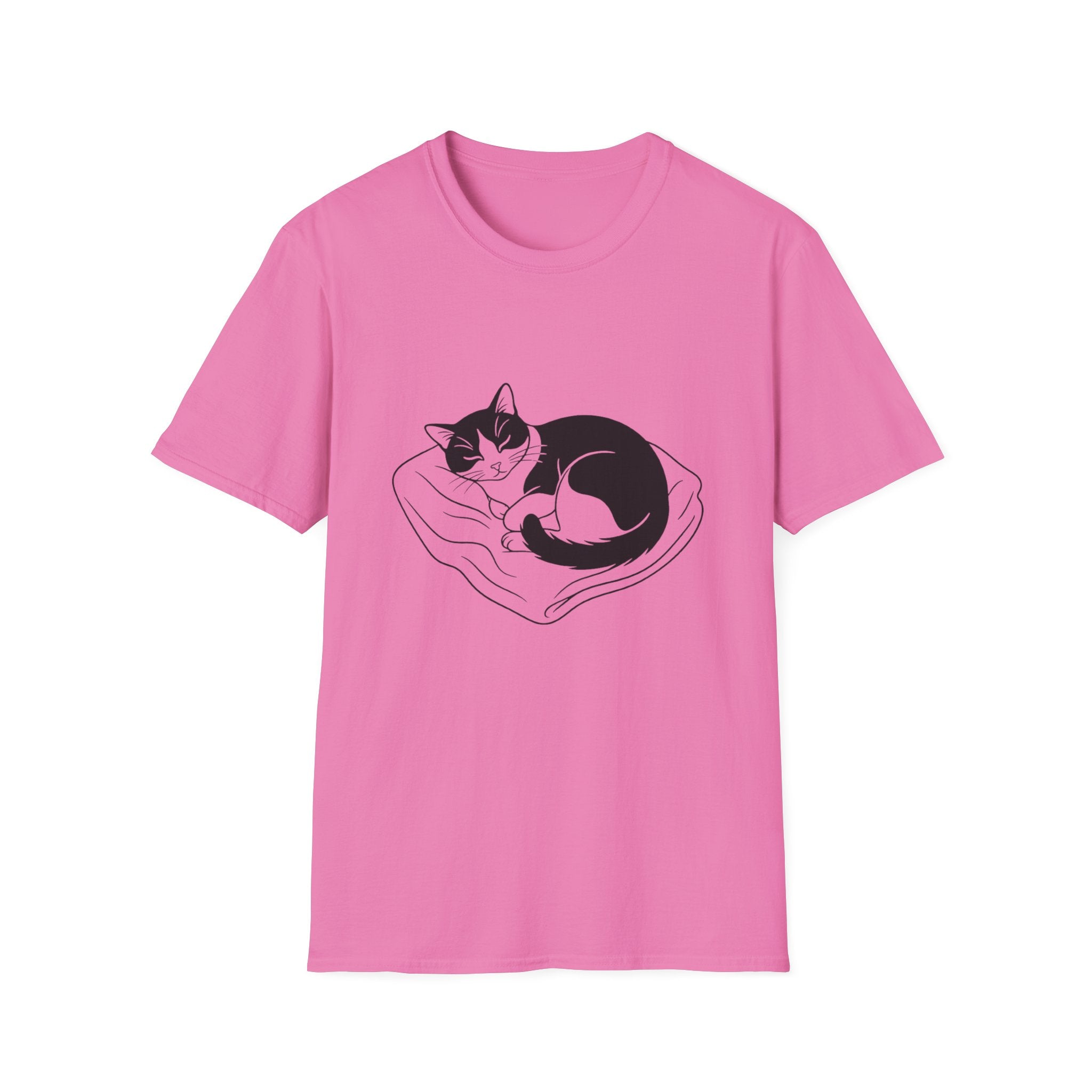 Line Art Tuxedo Sleeping T-Shirt