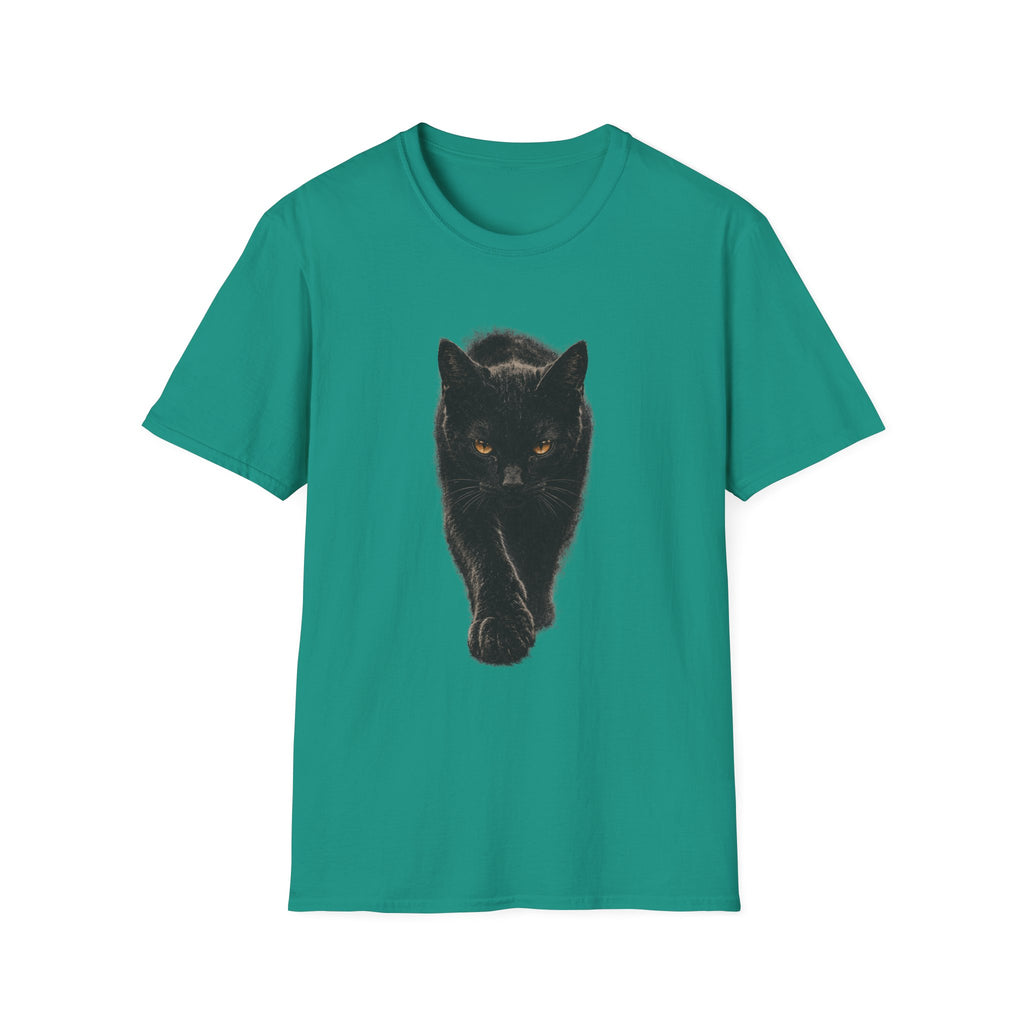 Black cat walking T-Shirt