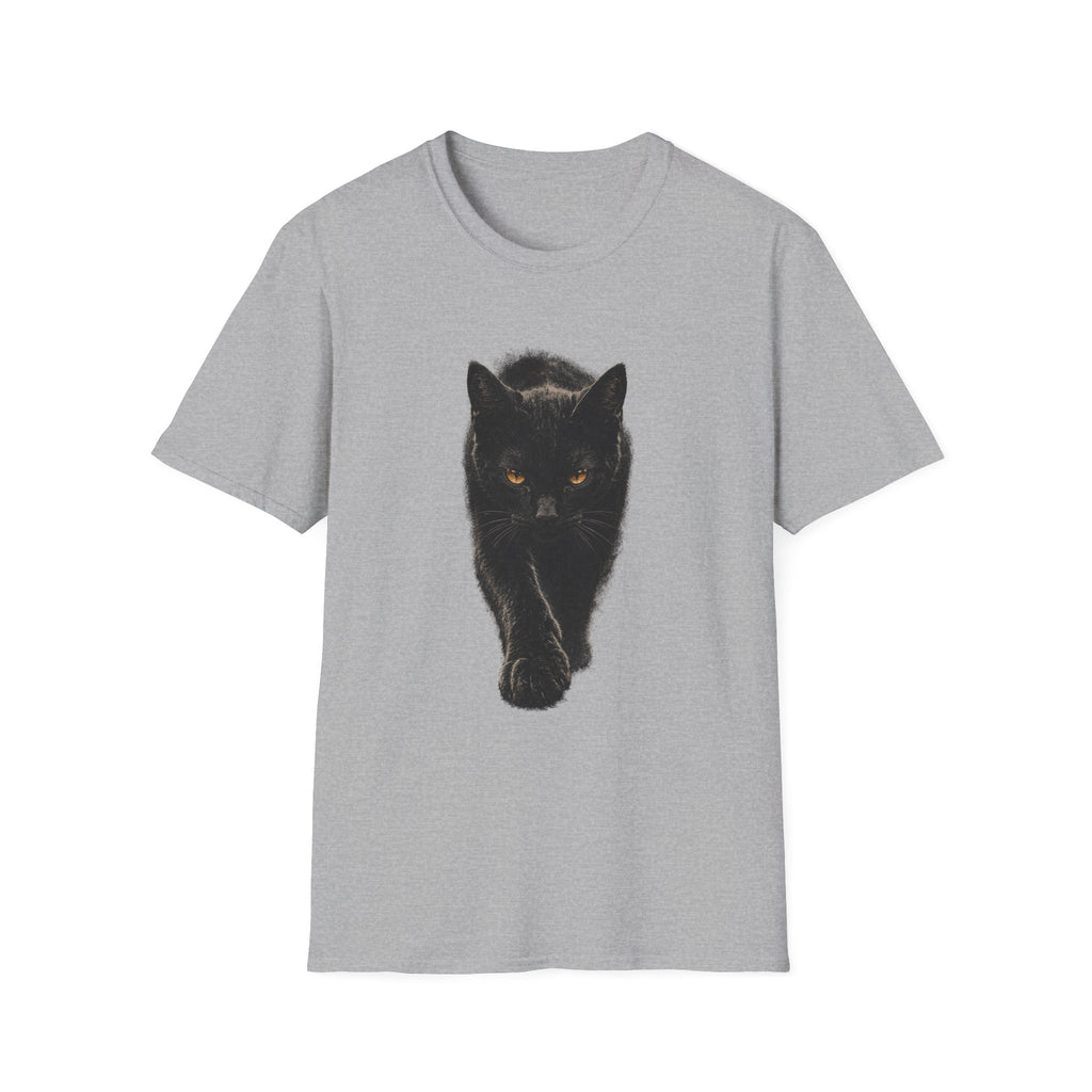 Black cat walking T-Shirt