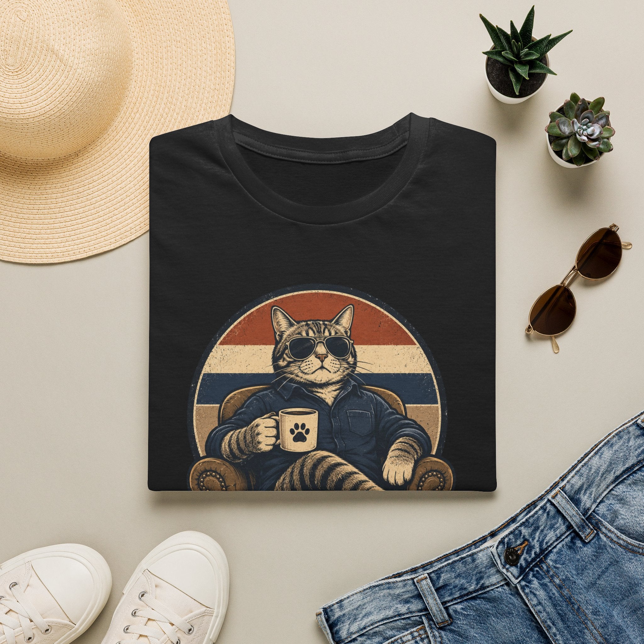 Cat Dad Energy T-Shirt