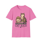 Powered By cat Hair-T-Shirt