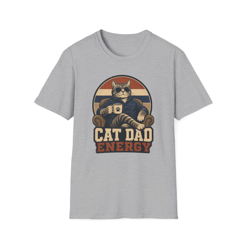 Cat Dad Energy T-Shirt