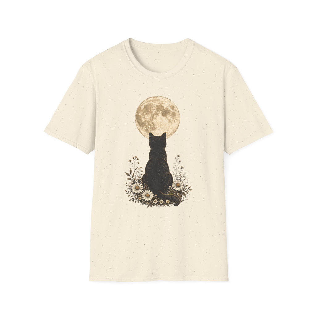 Black cat Moon T-Shirt