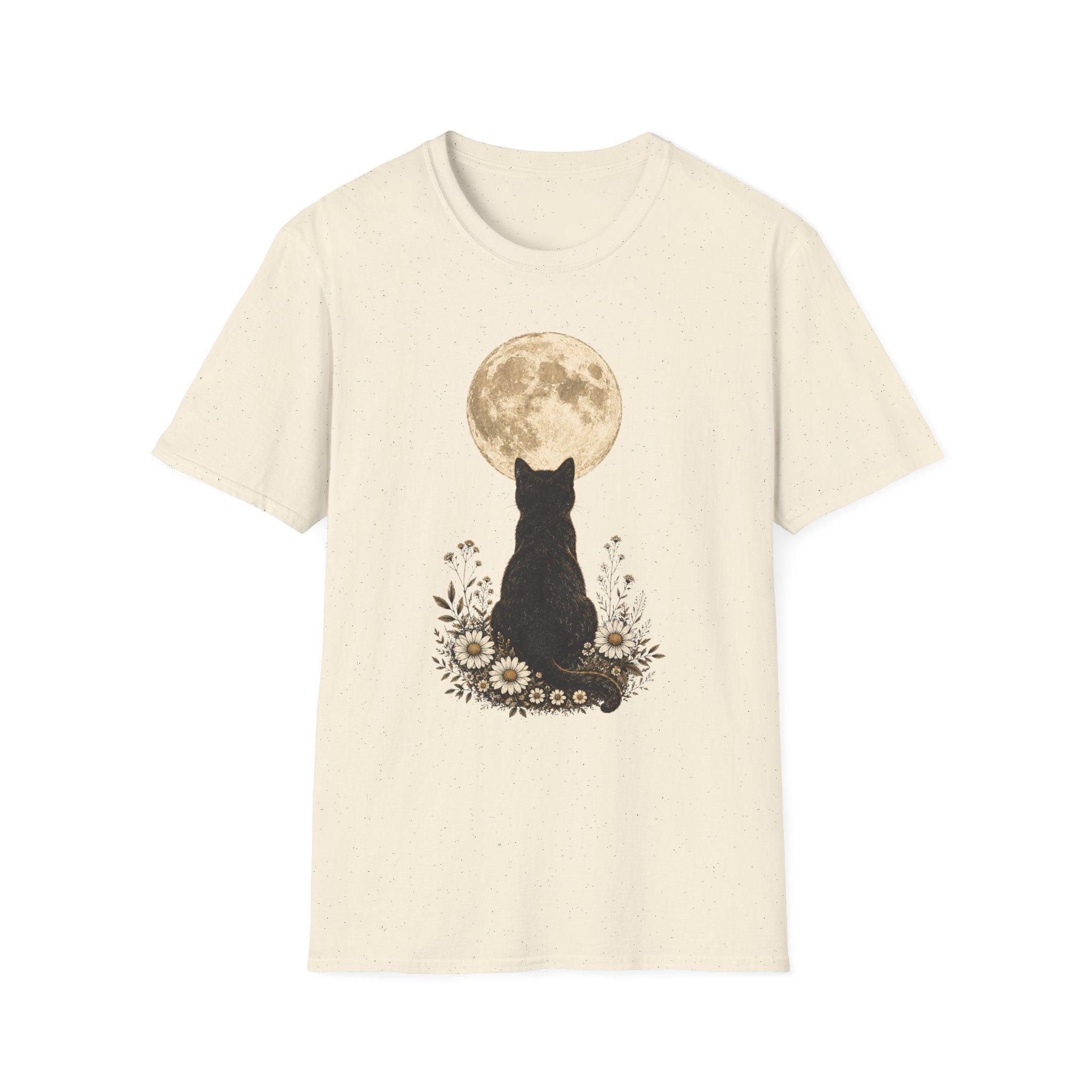 Black cat Moon T-Shirt