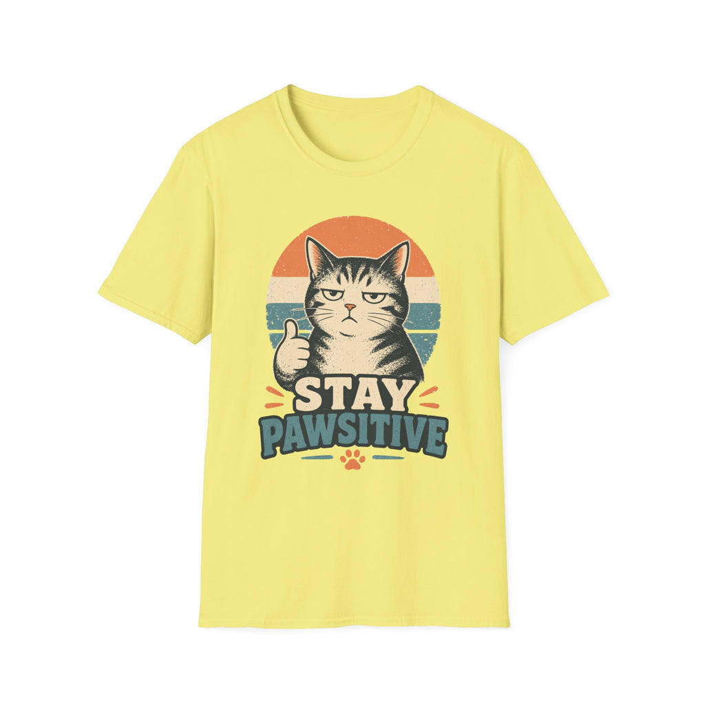 Stay Pawsitive-T-Shirt