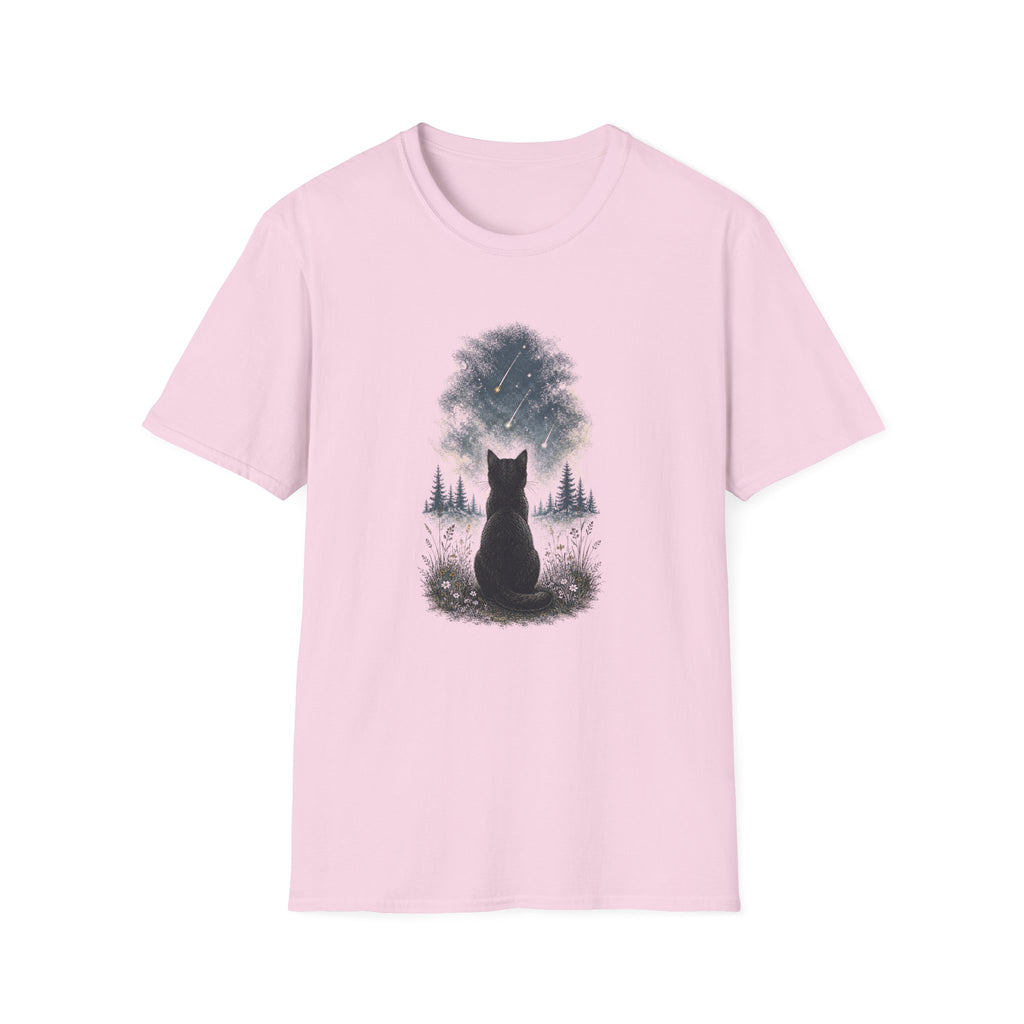 Cat watching Stars T-Shirt