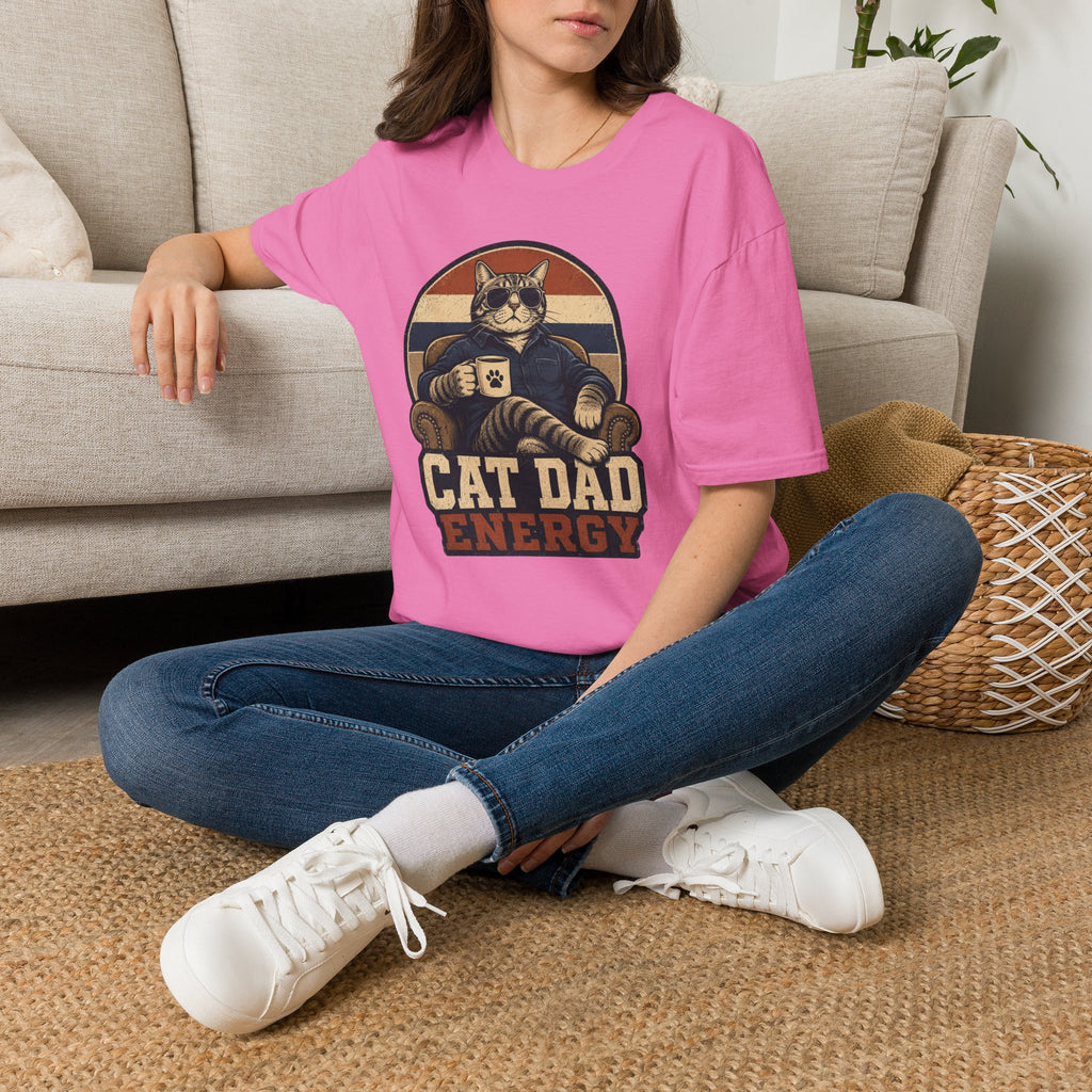 Cat Dad Energy T-Shirt