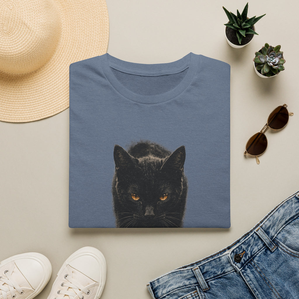 Black cat walking T-Shirt