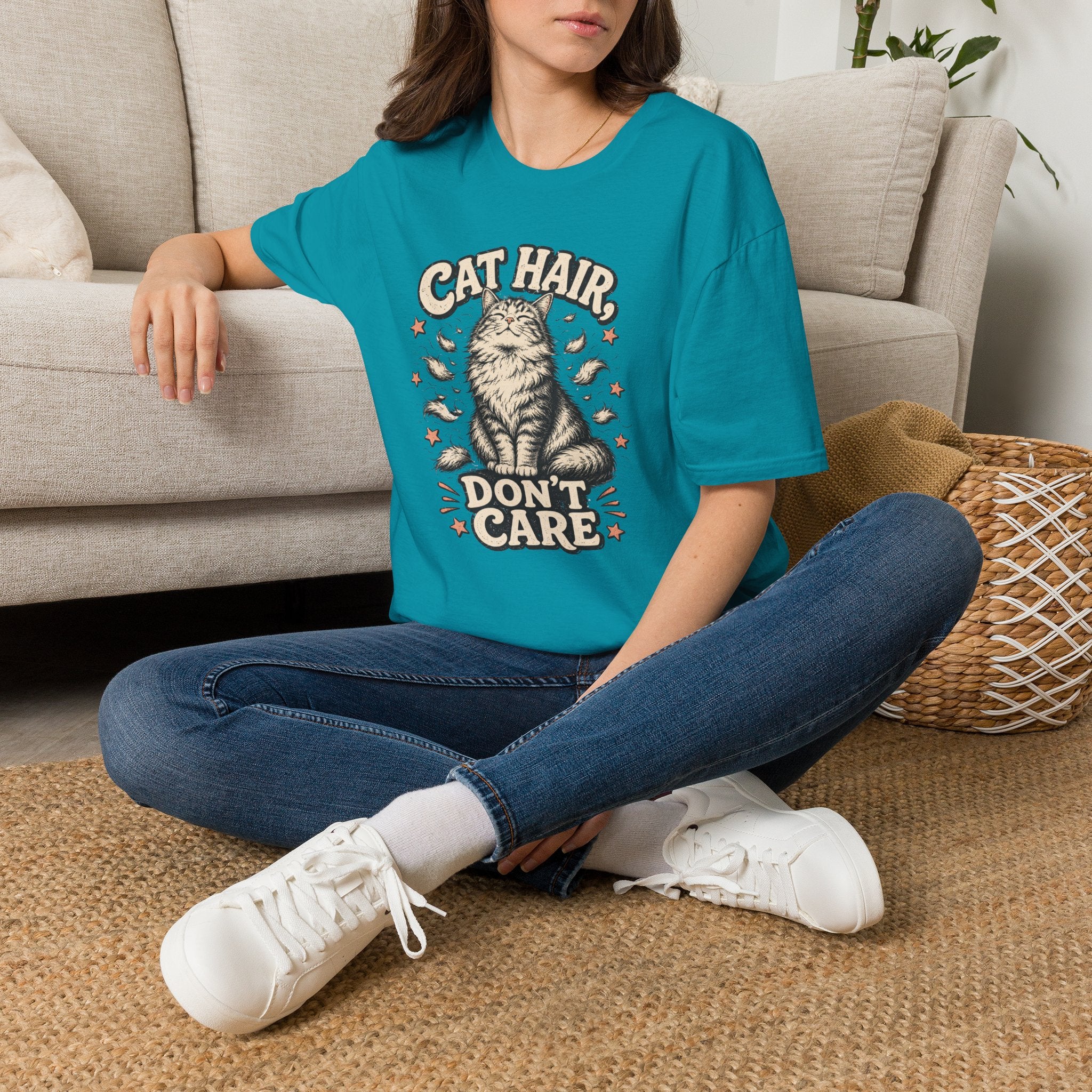 Cat Hair Don't Care T-Shirt
