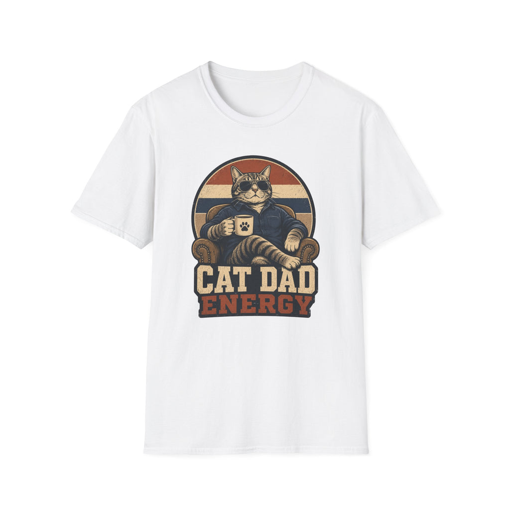 Cat Dad Energy T-Shirt