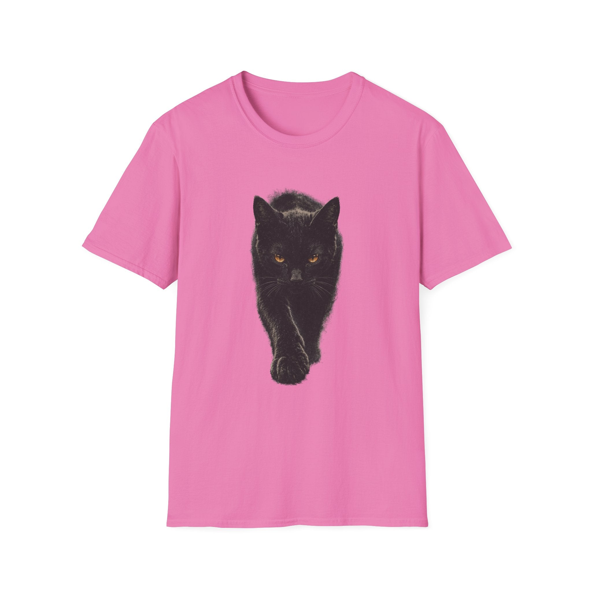 Black cat walking T-Shirt