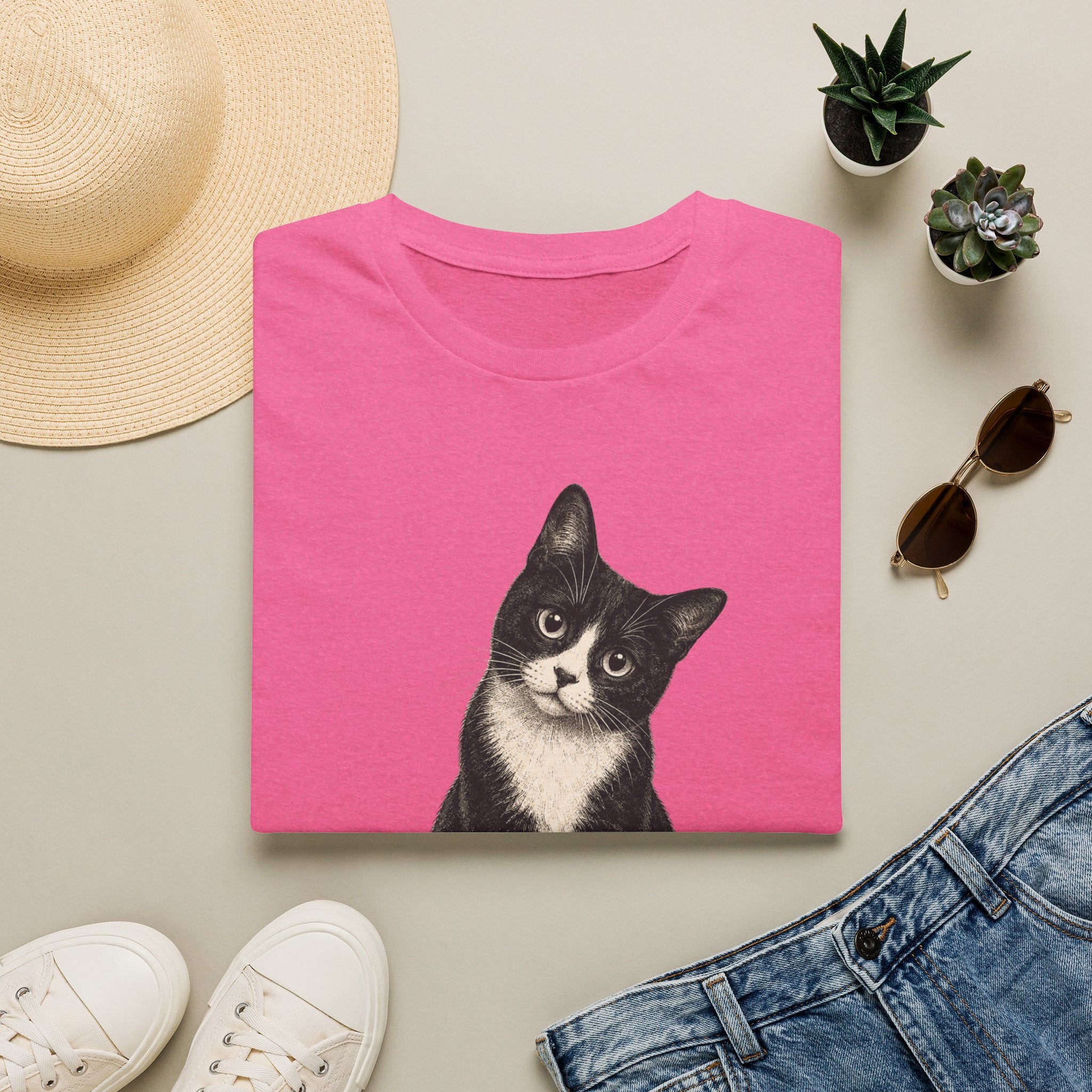 Black Tuxedo cat T-Shirt