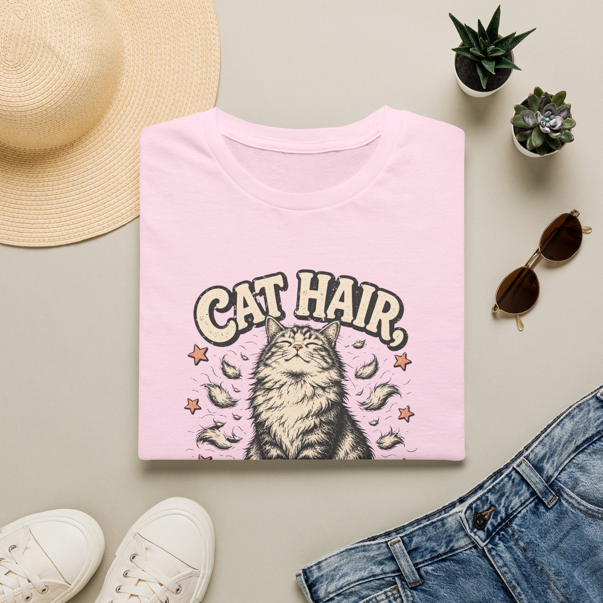 Cat Hair Don't Care T-Shirt