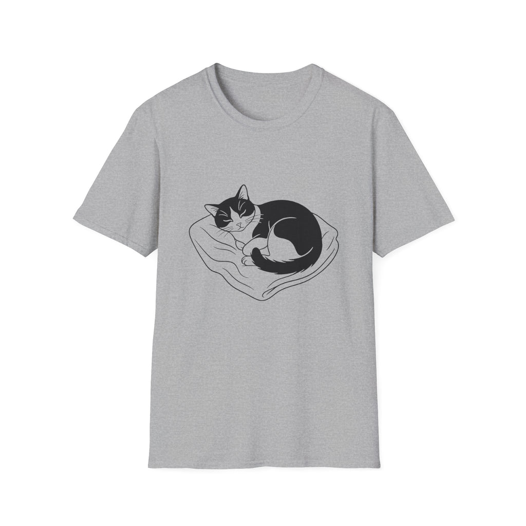 Line Art Tuxedo Sleeping T-Shirt