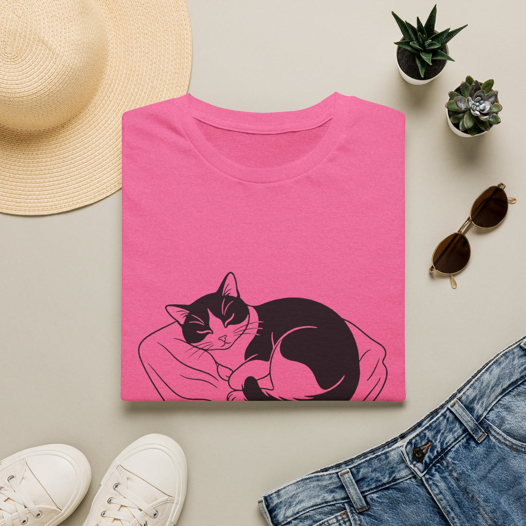 Line Art Tuxedo Sleeping T-Shirt