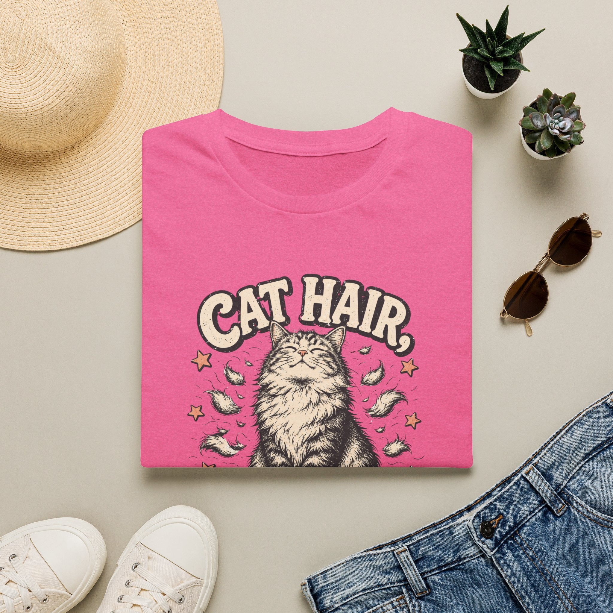 Cat Hair Don't Care T-Shirt