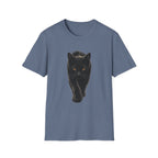 Black cat walking T-Shirt
