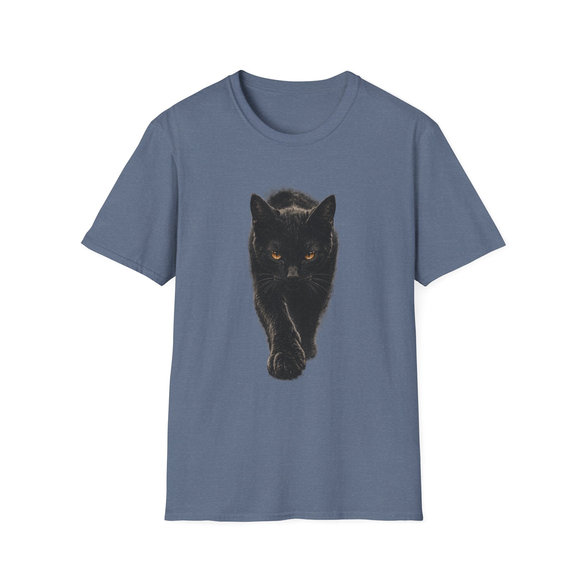 Black cat walking T-Shirt