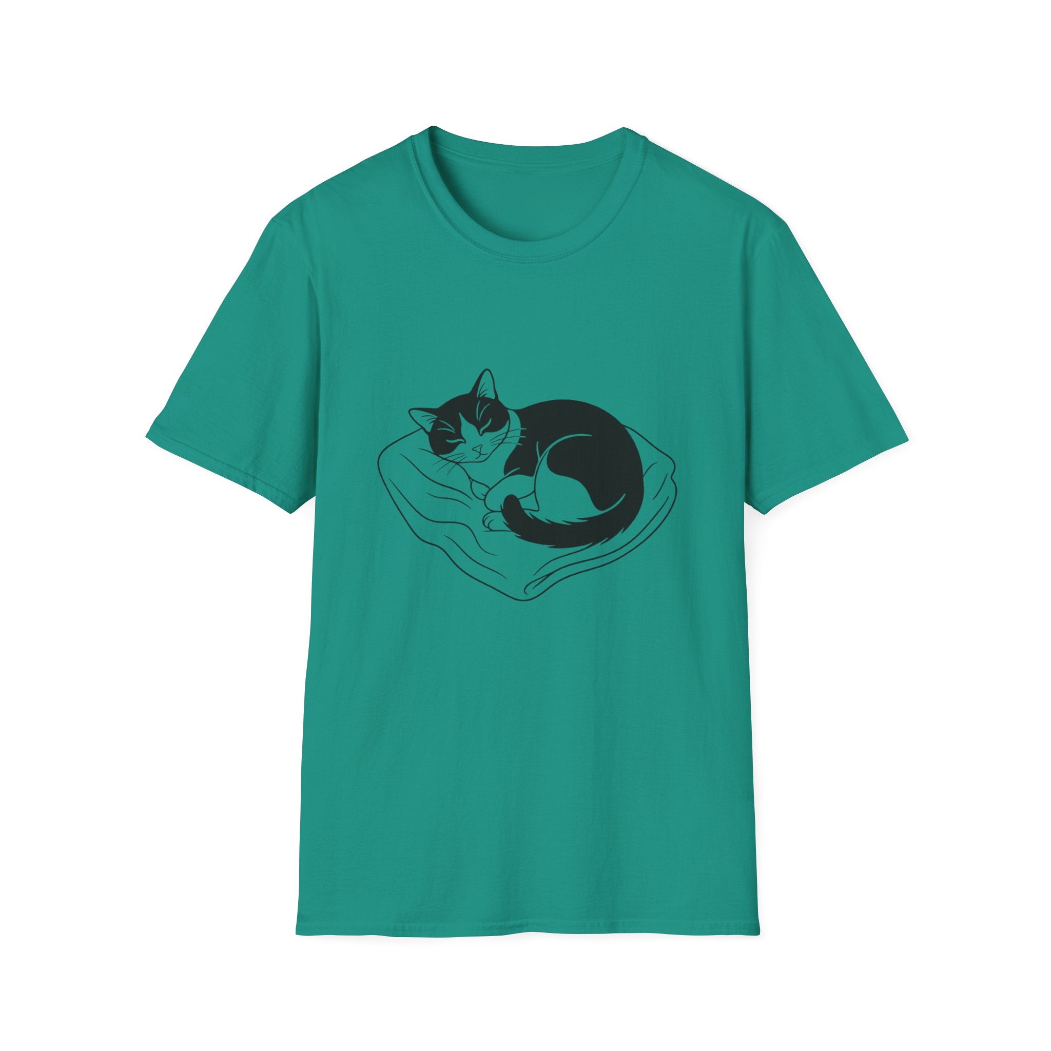 Line Art Tuxedo Sleeping T-Shirt