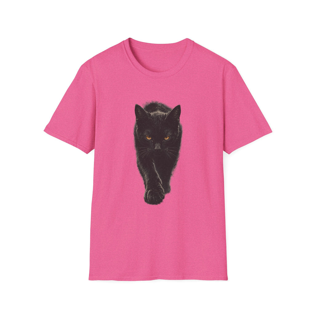 Black cat walking T-Shirt