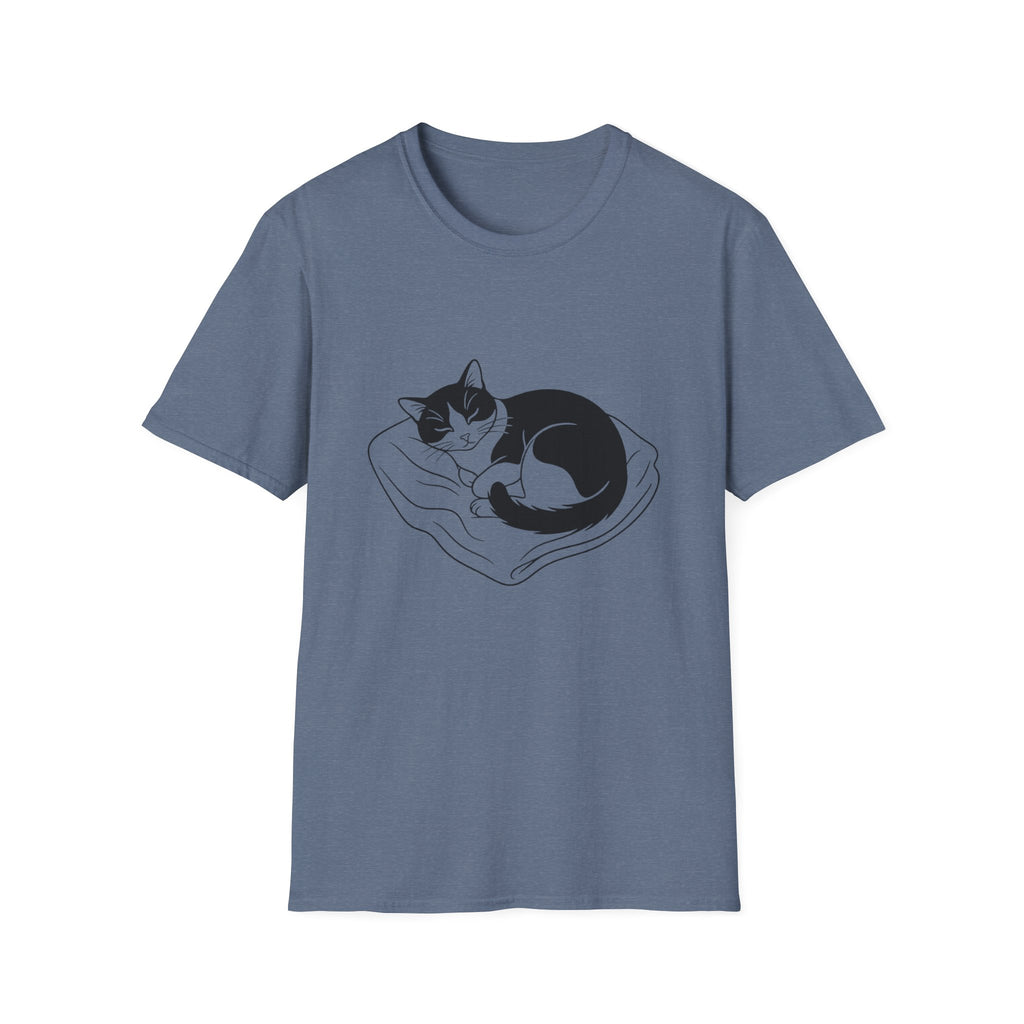 Line Art Tuxedo Sleeping T-Shirt