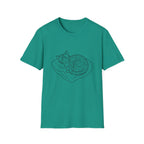 Line Art Cat Sleeping 2 T-Shirt